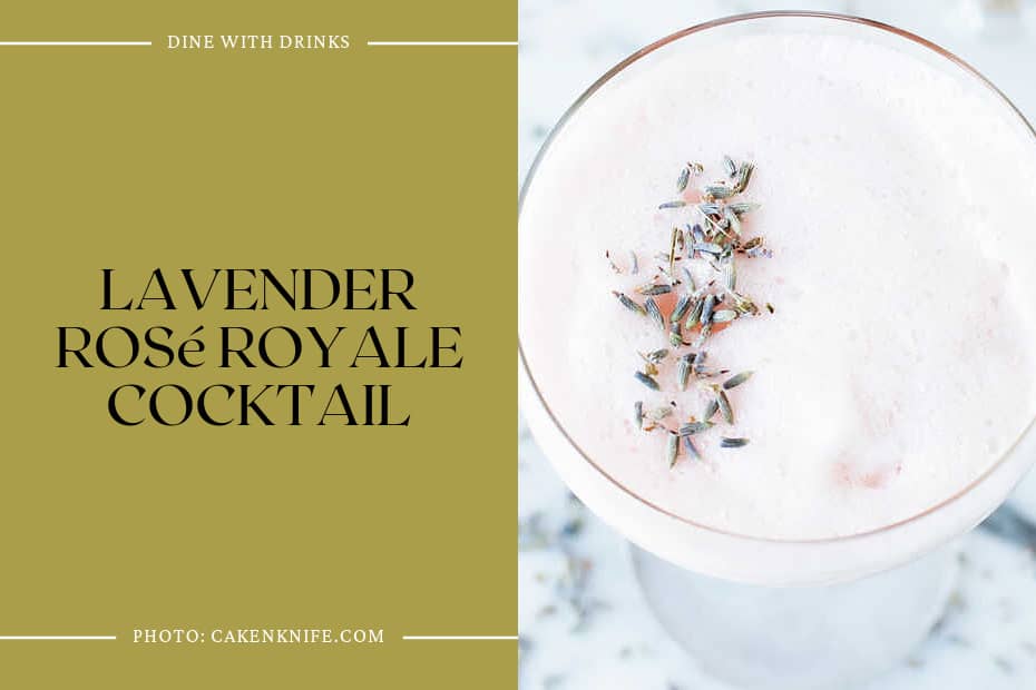 Lavender Rosé Royale Cocktail