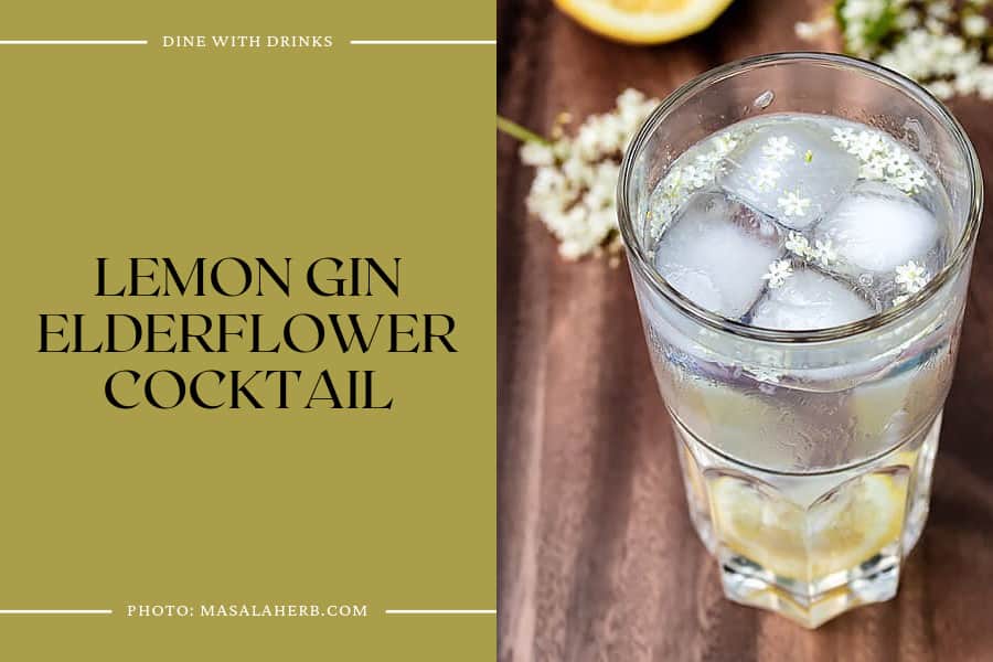 Lemon Gin Elderflower Cocktail