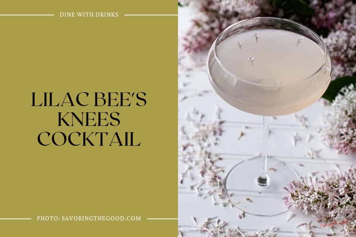 Lilac Bee's Knees Cocktail