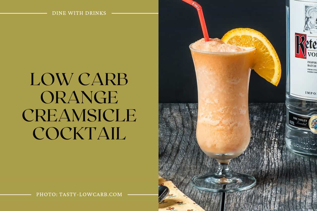 Low Carb Orange Creamsicle Cocktail