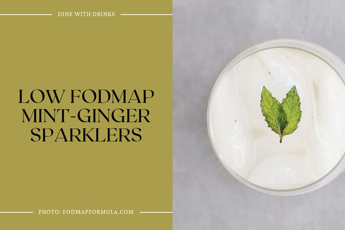 Low Fodmap Mint-Ginger Sparklers