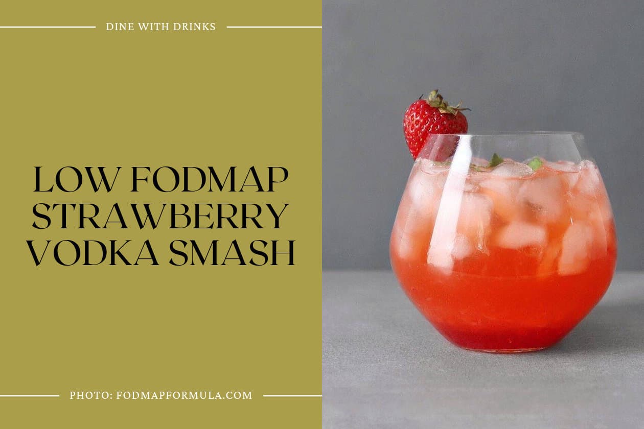 Low Fodmap Strawberry Vodka Smash