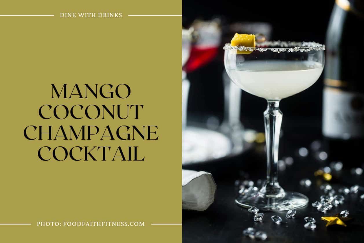 Mango Coconut Champagne Cocktail