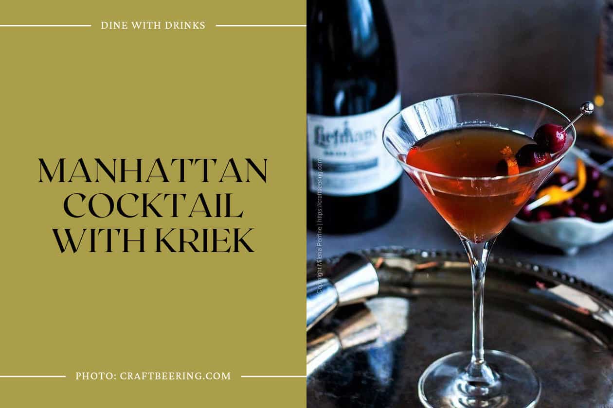Manhattan Cocktail With Kriek