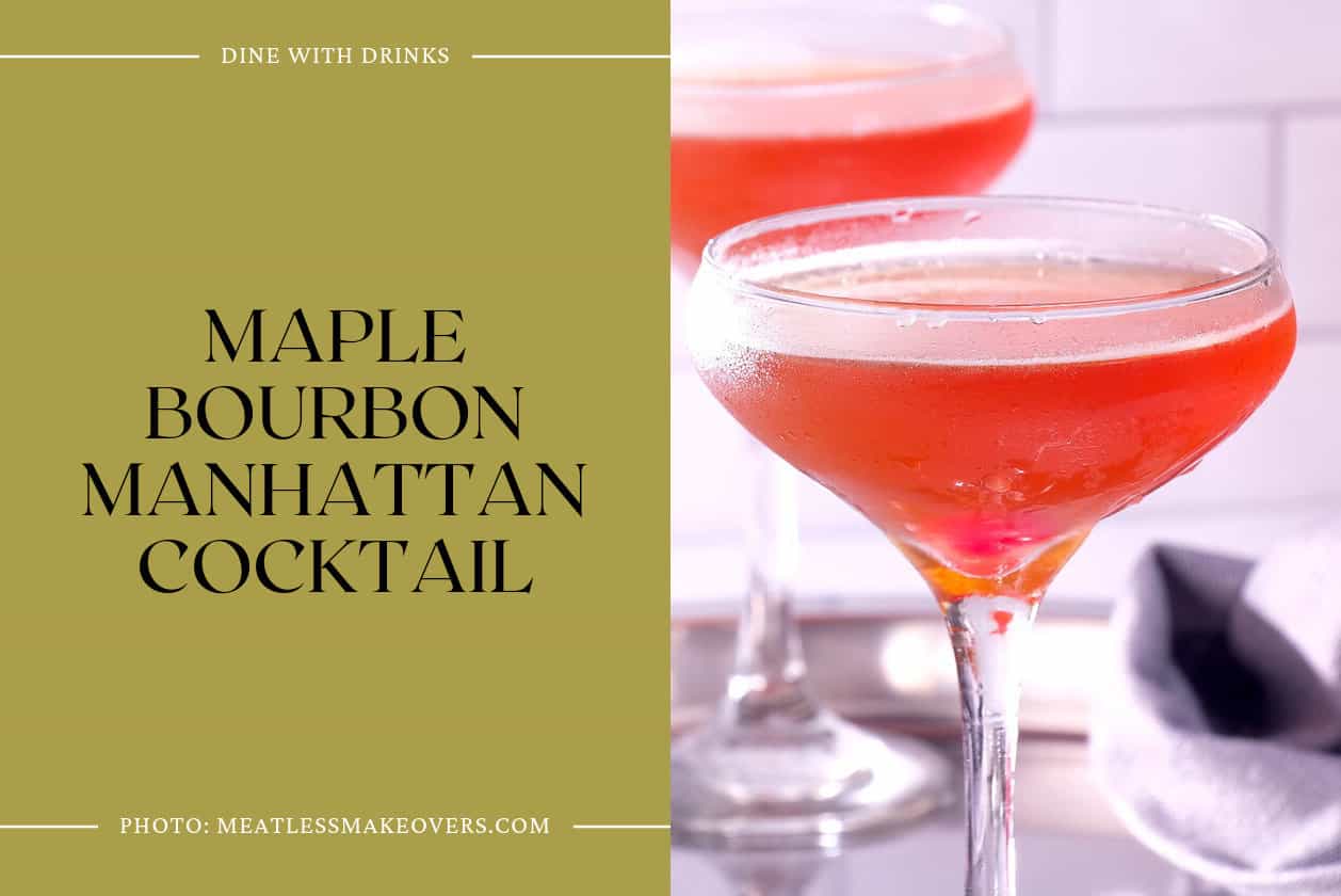 Maple Bourbon Manhattan Cocktail