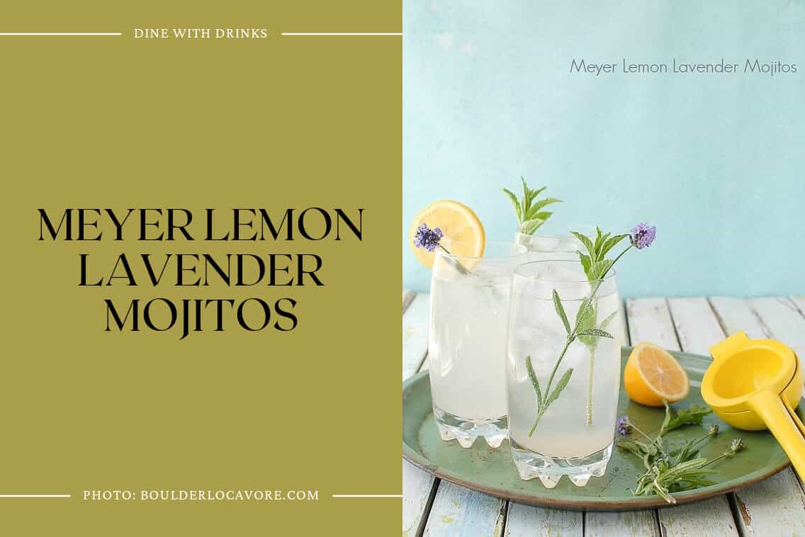 Meyer Lemon Lavender Mojitos