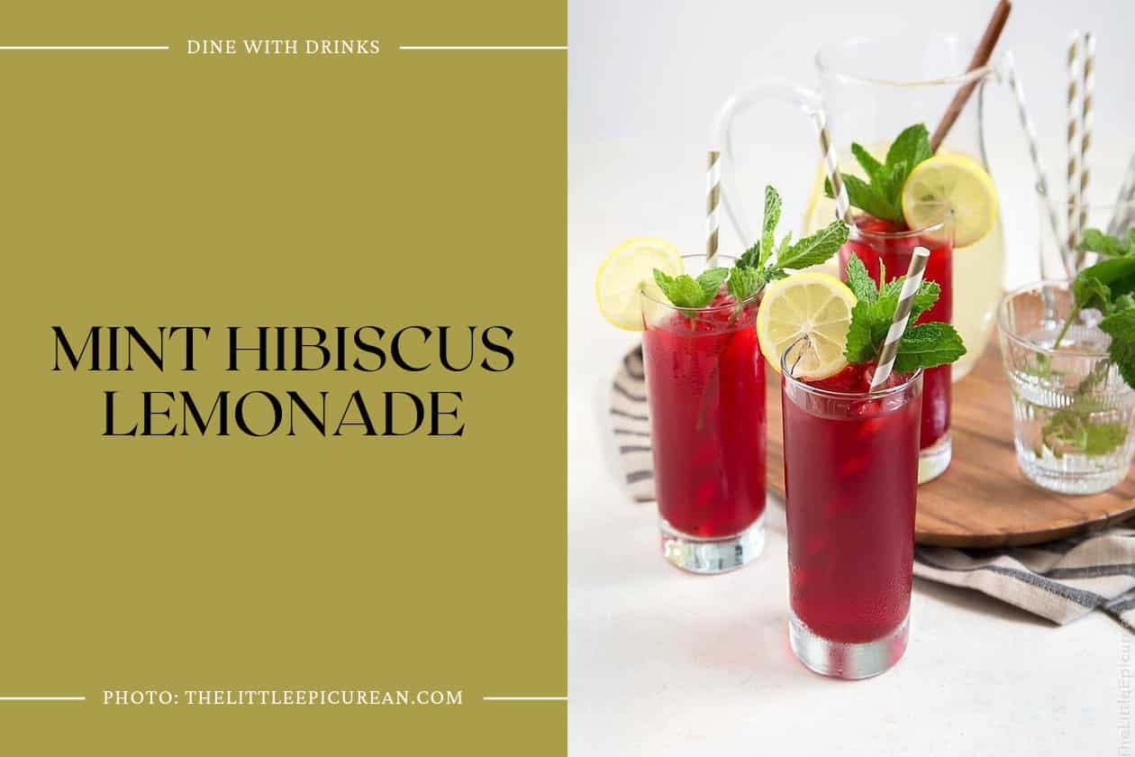 Mint Hibiscus Lemonade