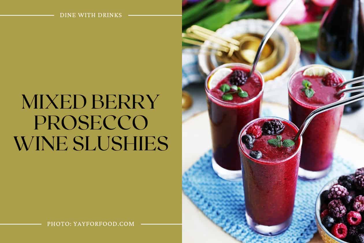 Mixed Berry Prosecco Wine Slushies