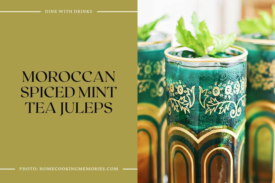 Moroccan Spiced Mint Tea Juleps