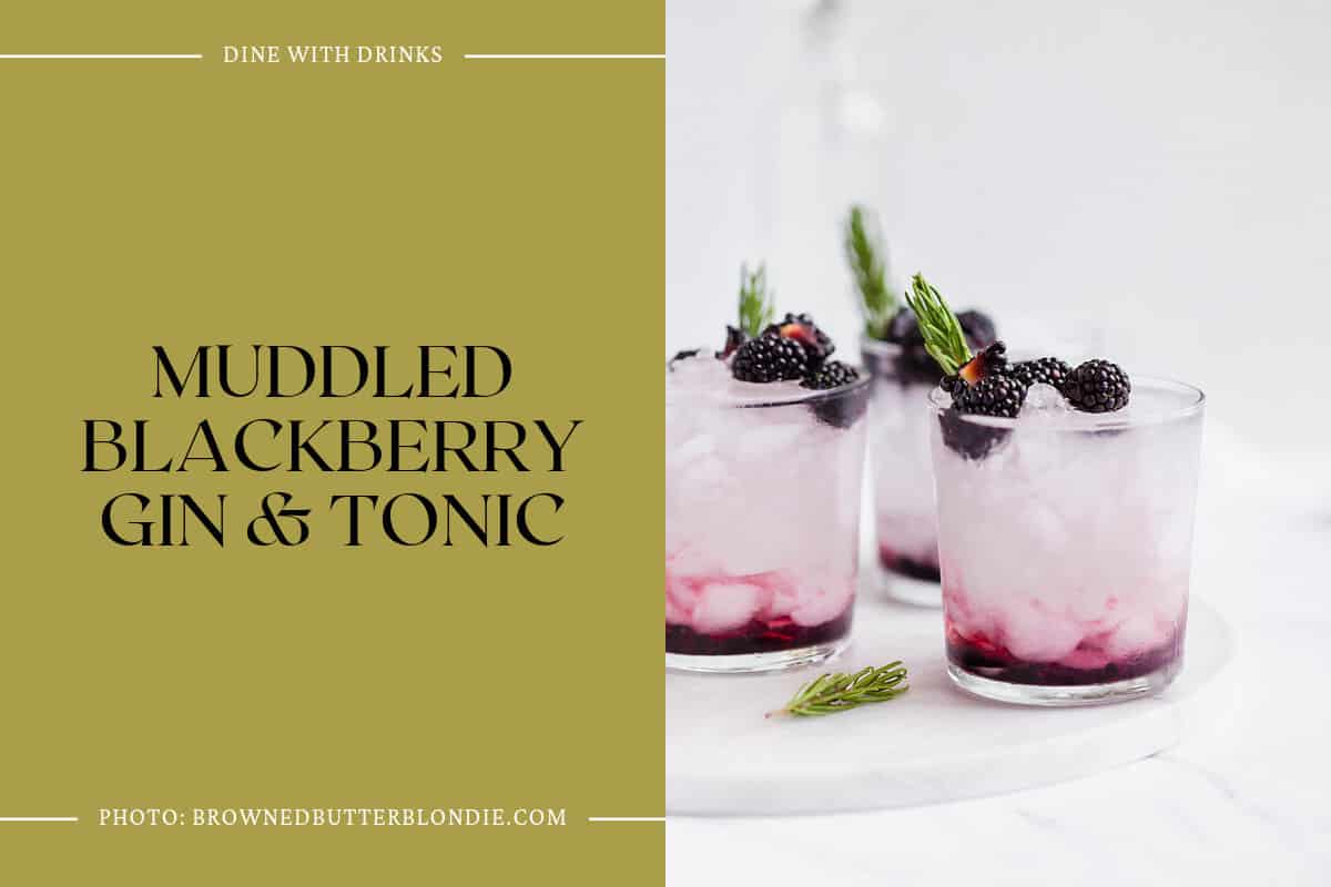 Muddled Blackberry Gin & Tonic