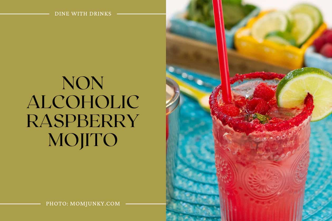 Non Alcoholic Raspberry Mojito