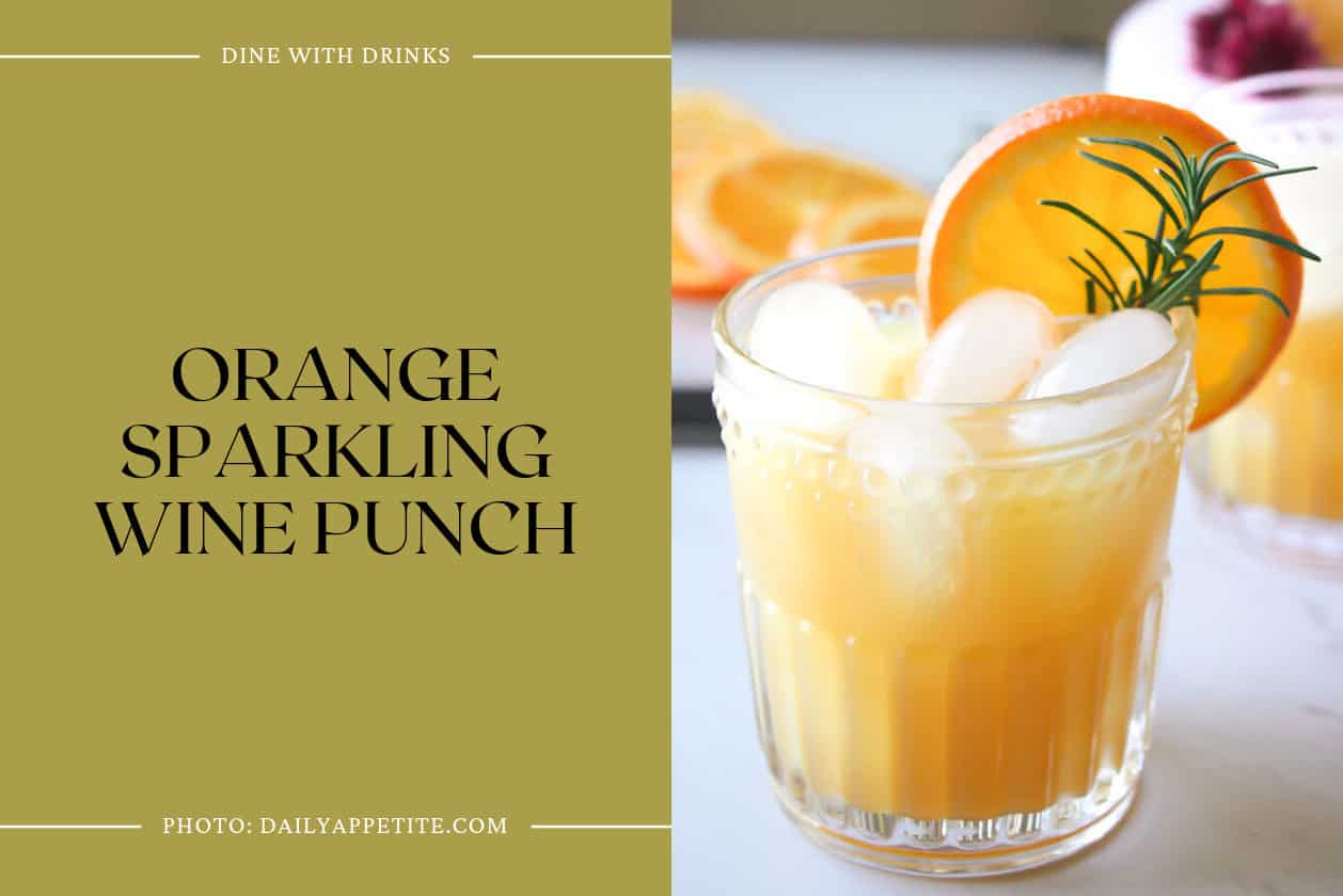 Orange Sparkling Wine Punch