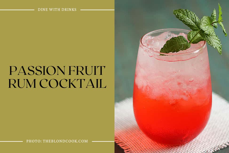 Passion Fruit Rum Cocktail