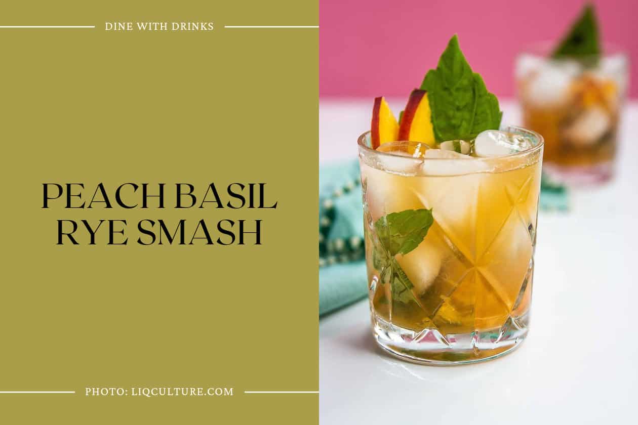 Peach Basil Rye Smash