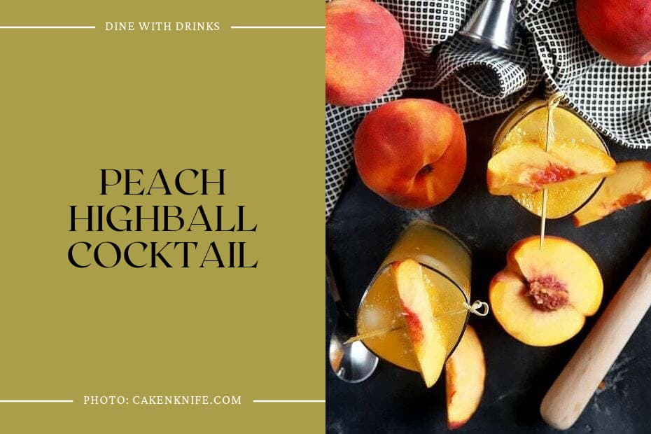 Peach Highball Cocktail