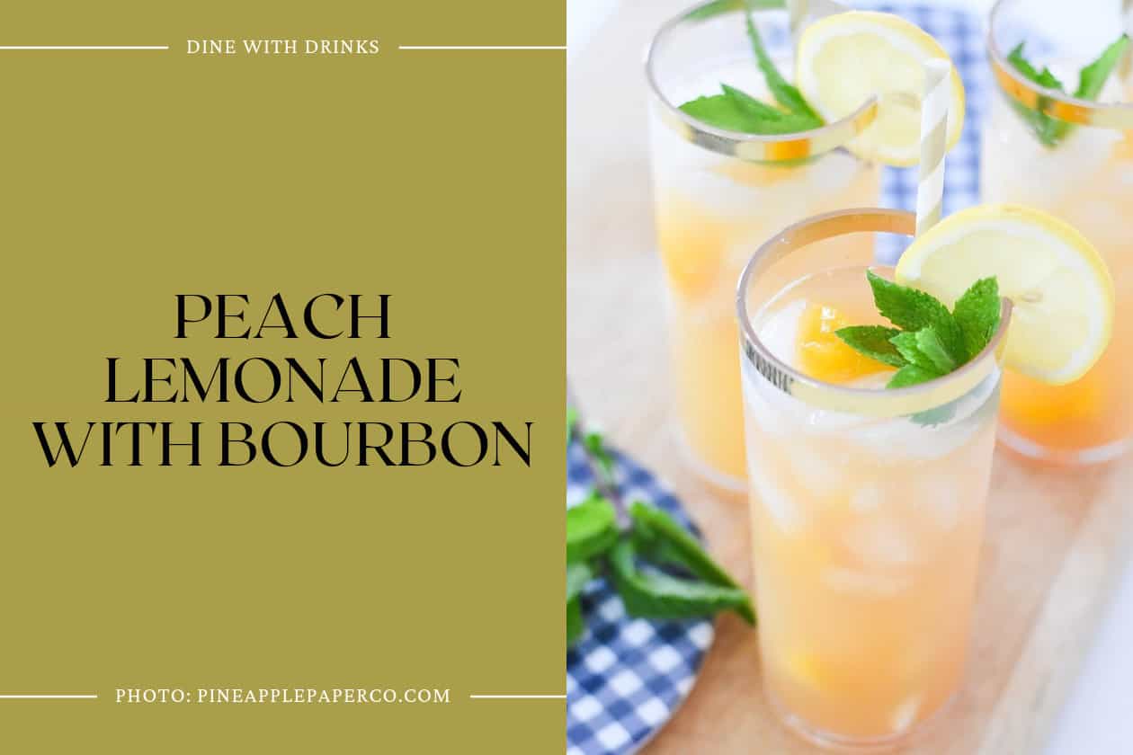 Peach Lemonade With Bourbon