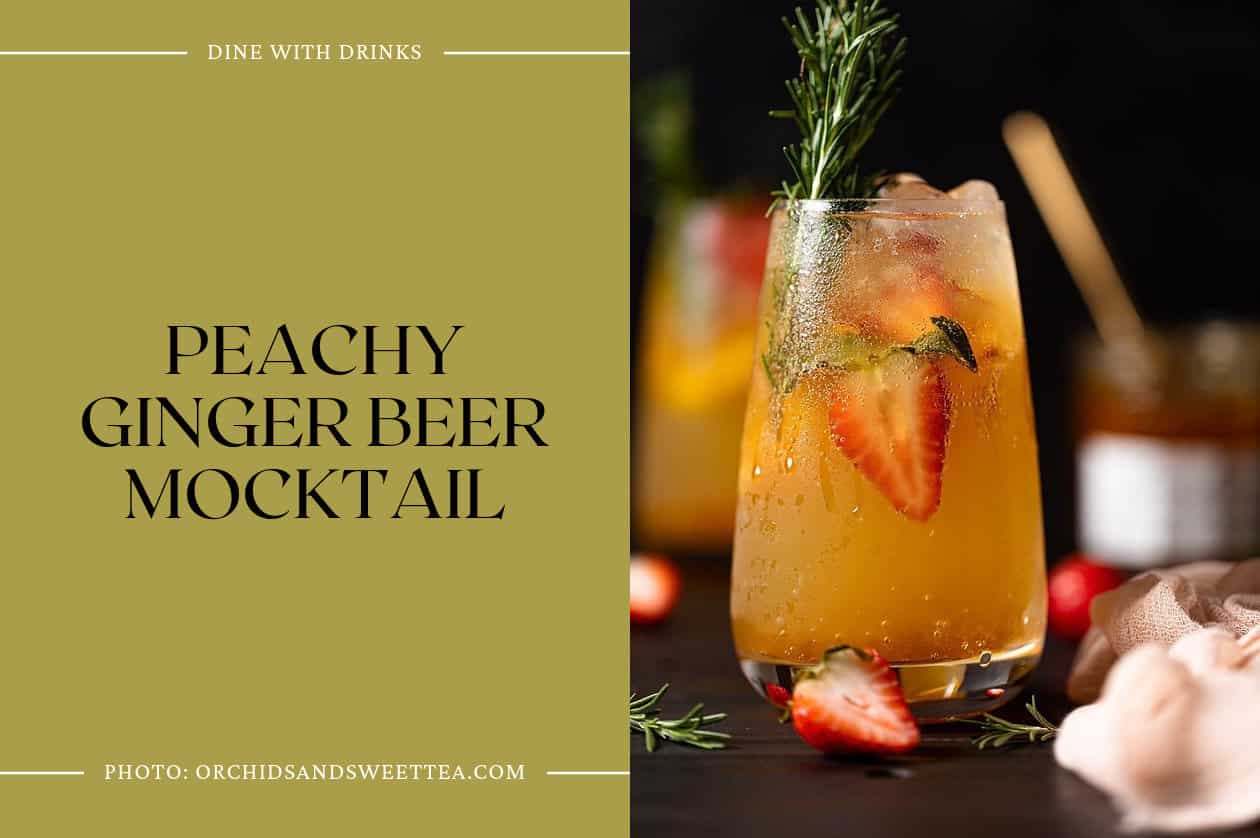 Peachy Ginger Beer Mocktail