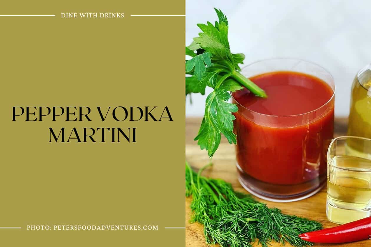 Pepper Vodka Martini
