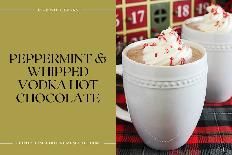 Peppermint & Whipped Vodka Hot Chocolate