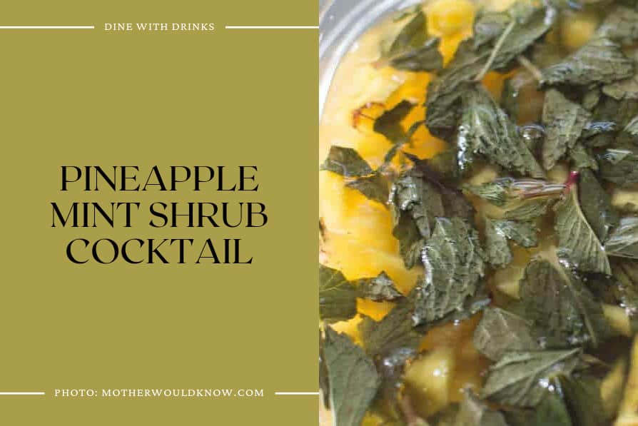 Pineapple Mint Shrub Cocktail