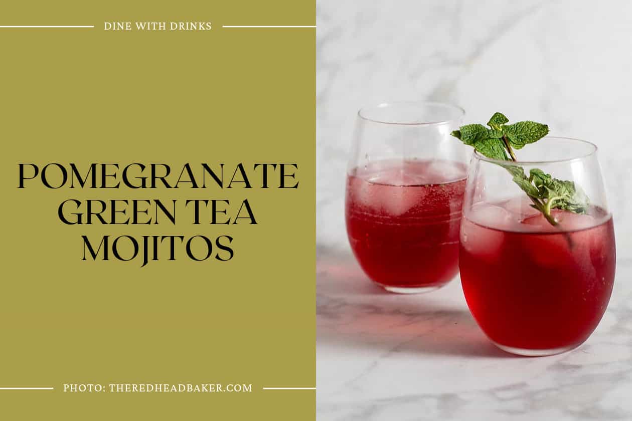 Pomegranate Green Tea Mojitos
