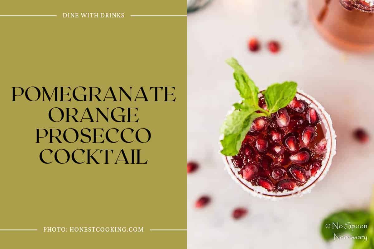 Pomegranate Orange Prosecco Cocktail
