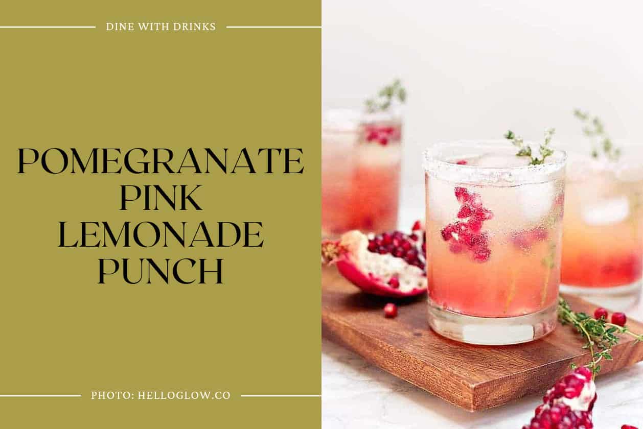 Pomegranate Pink Lemonade Punch