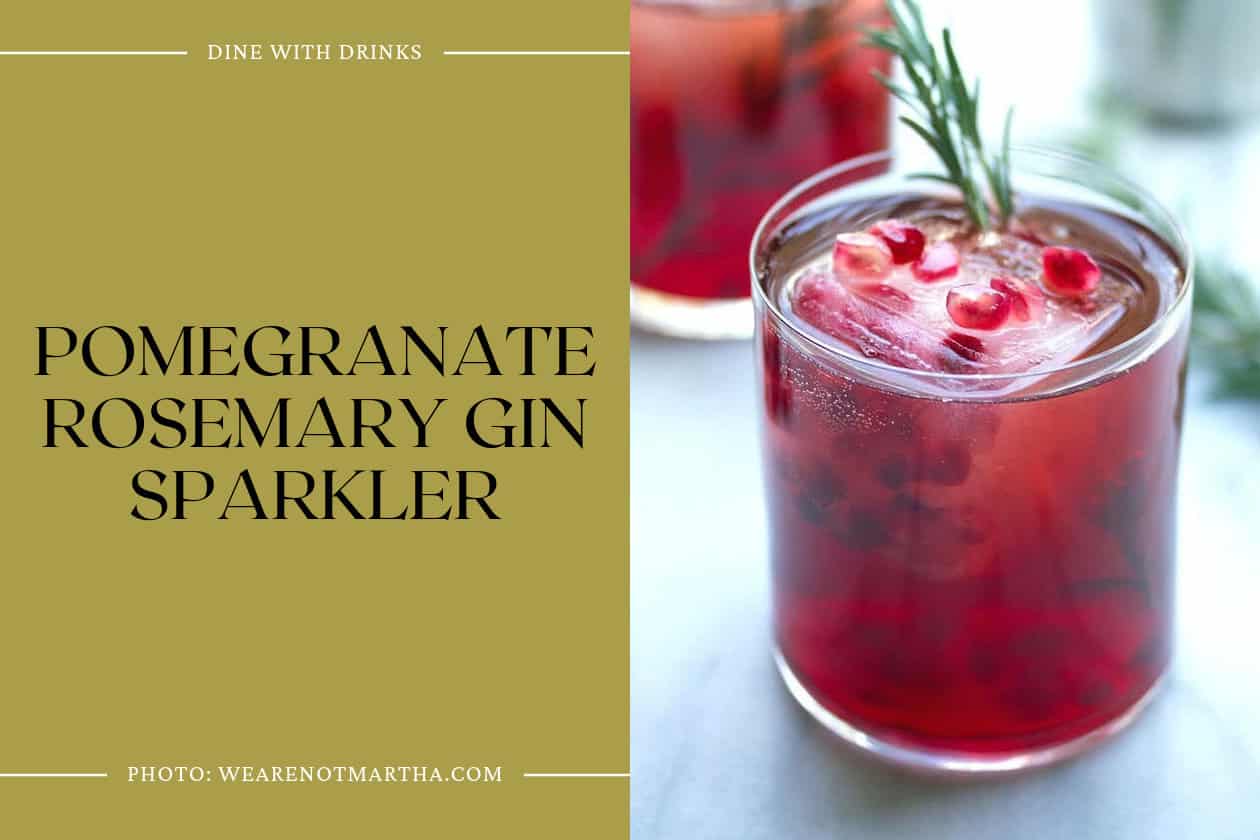 Pomegranate Rosemary Gin Sparkler