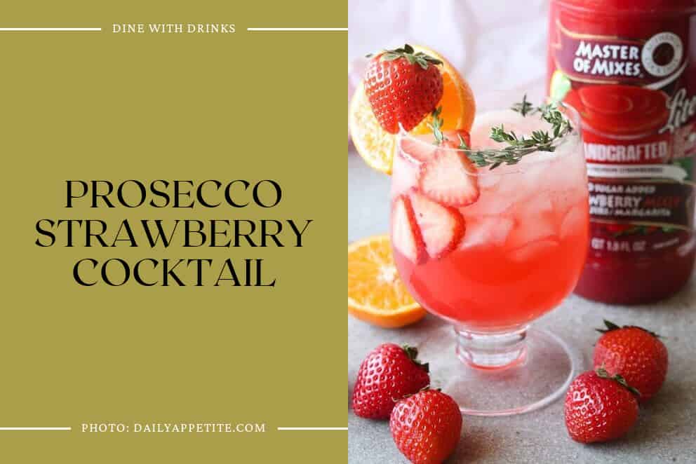 Prosecco Strawberry Cocktail