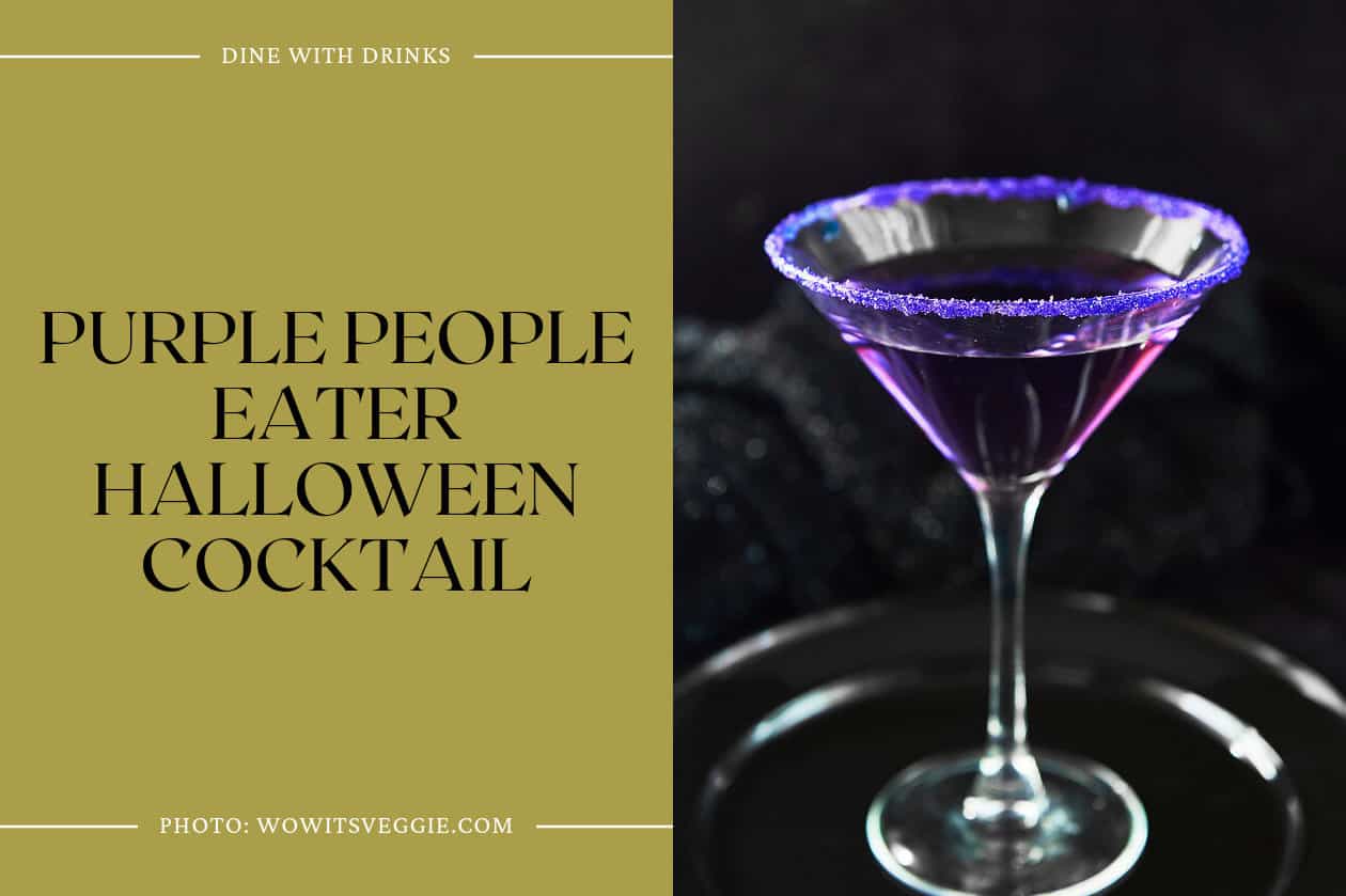 Purple People Eater Halloween Cocktail