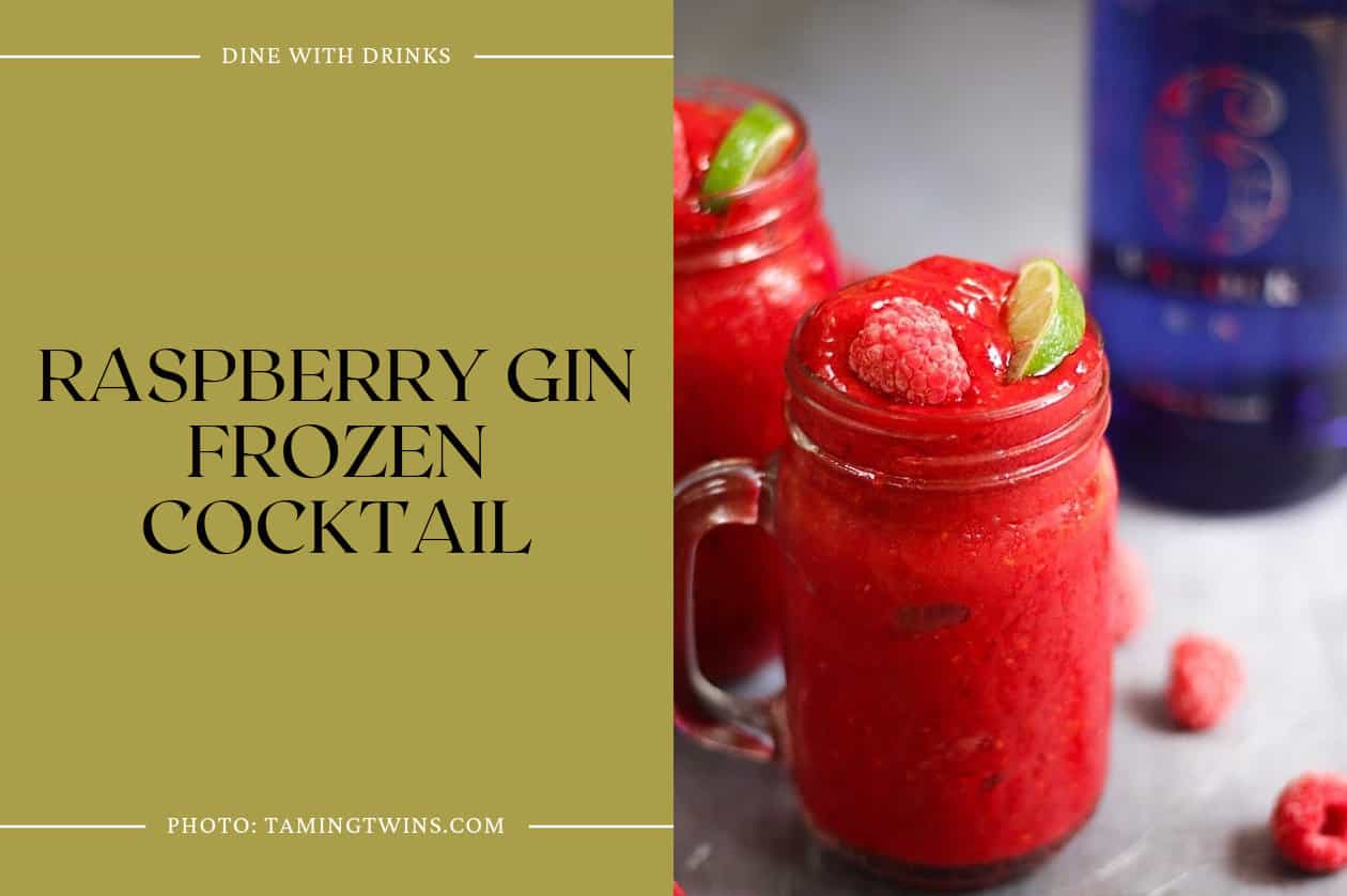 Raspberry Gin Frozen Cocktail