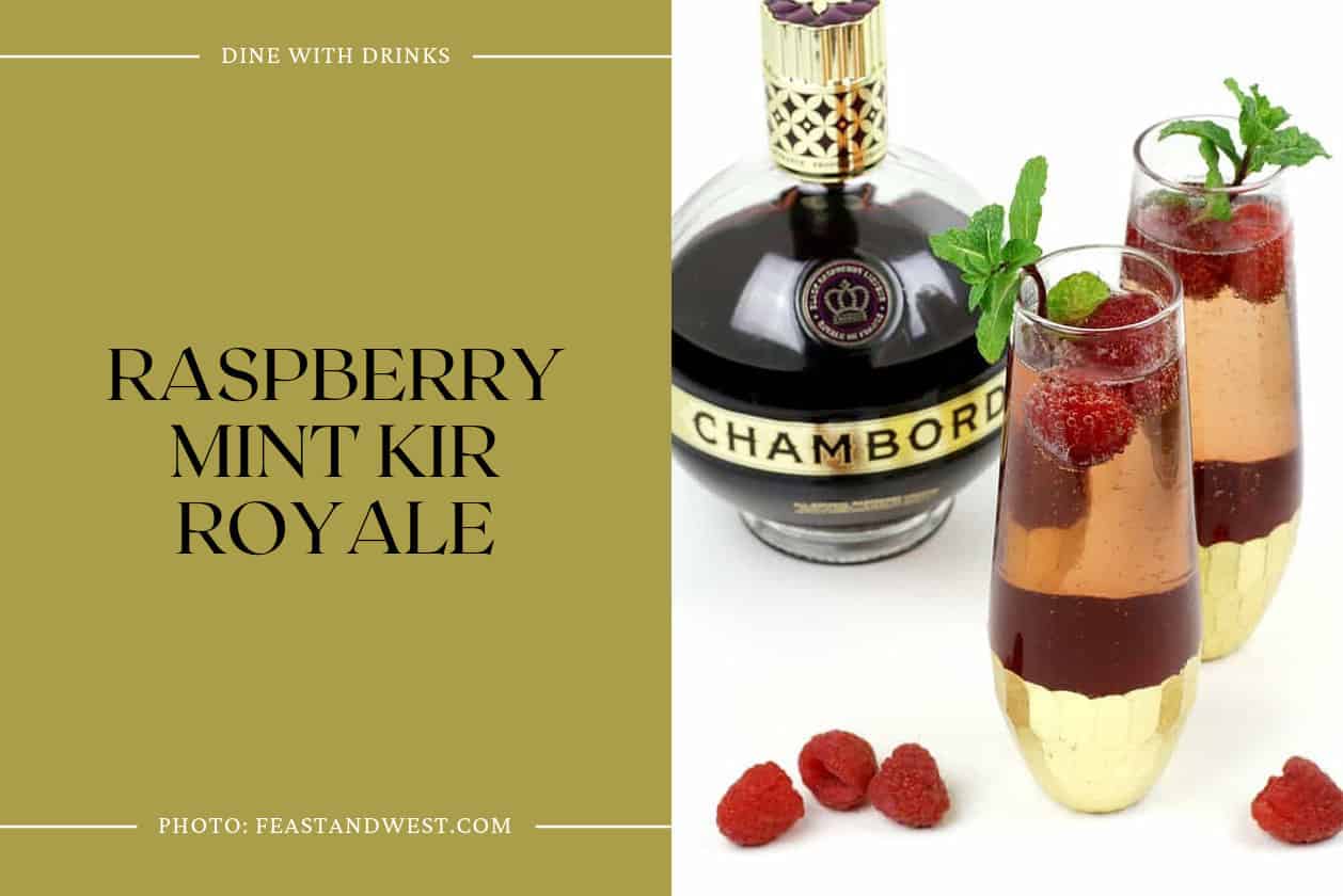 Raspberry Mint Kir Royale