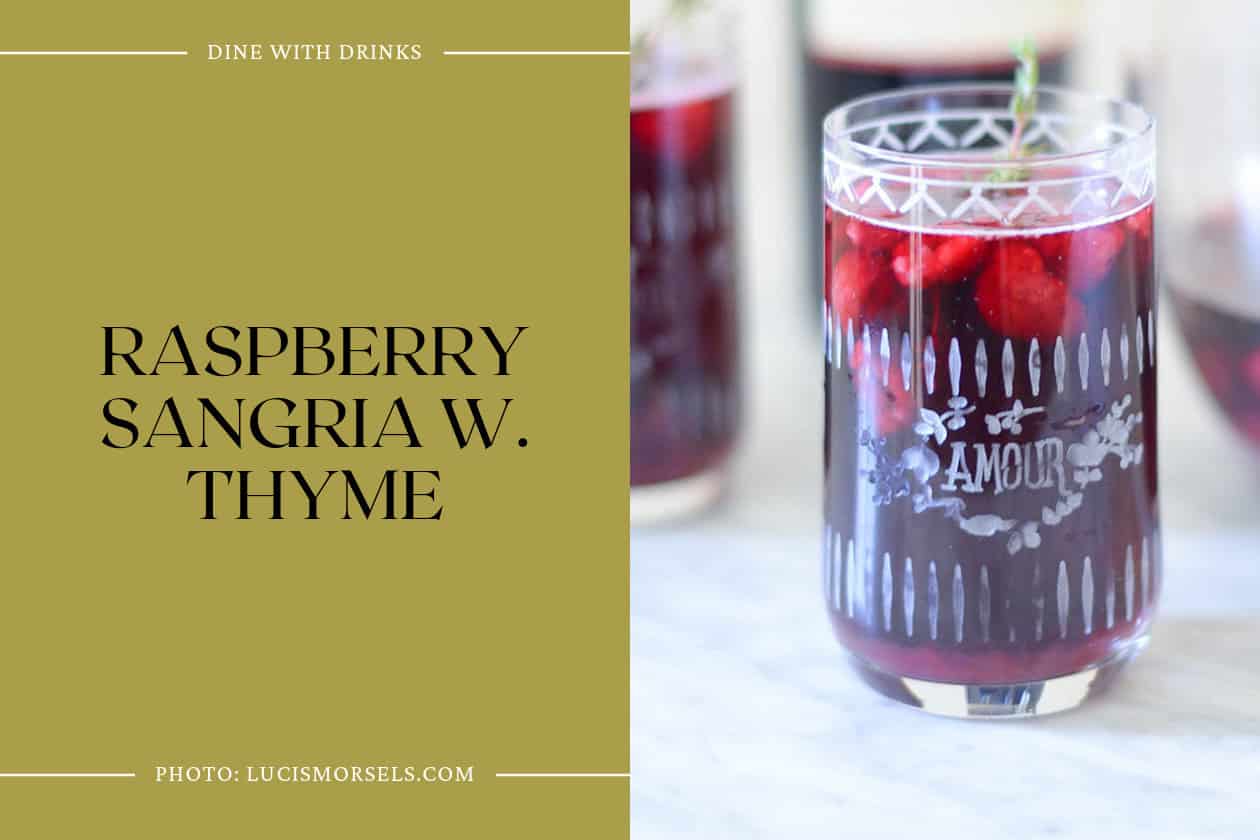 Raspberry Sangria W. Thyme