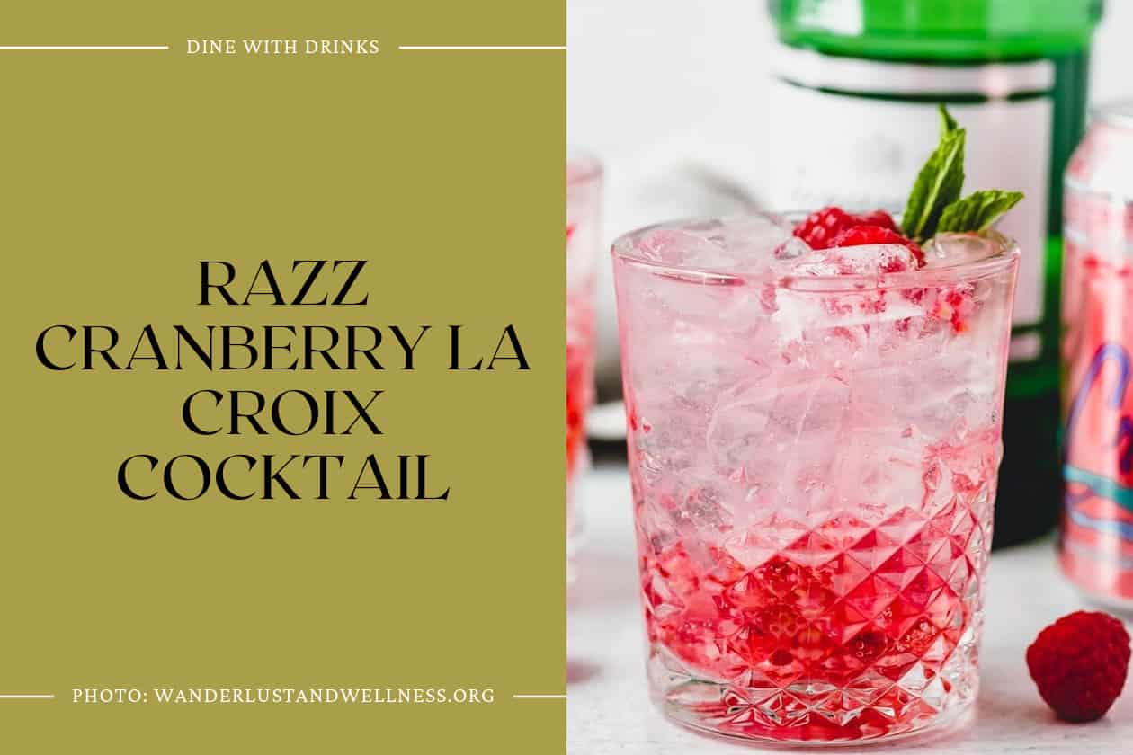 Razz Cranberry La Croix Cocktail