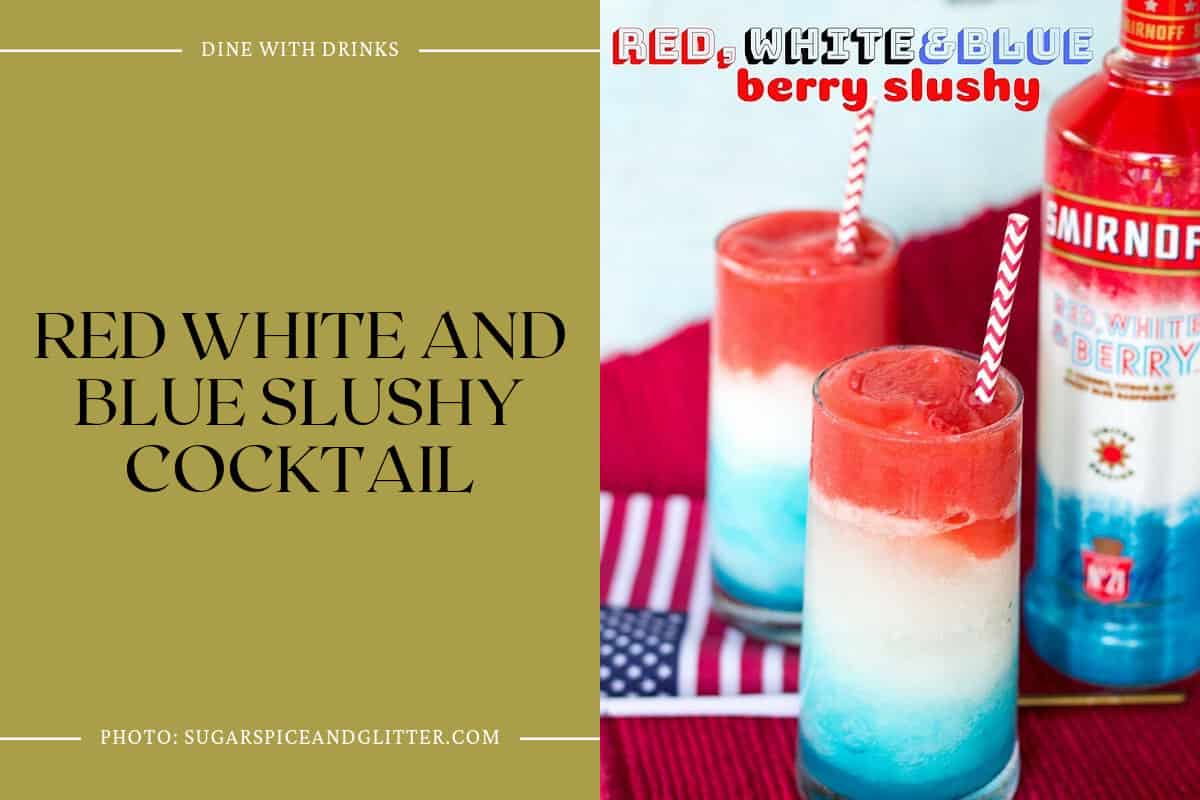 Red White And Blue Slushy Cocktail