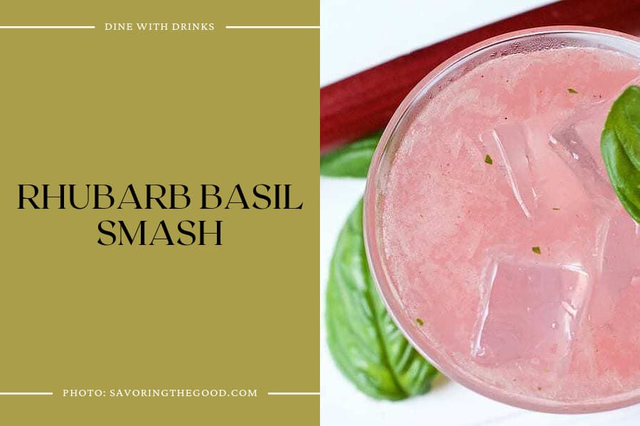 Rhubarb Basil Smash