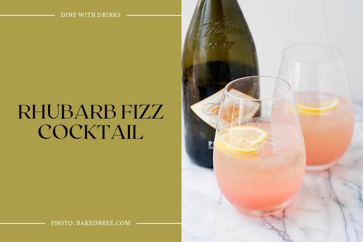Rhubarb Fizz Cocktail