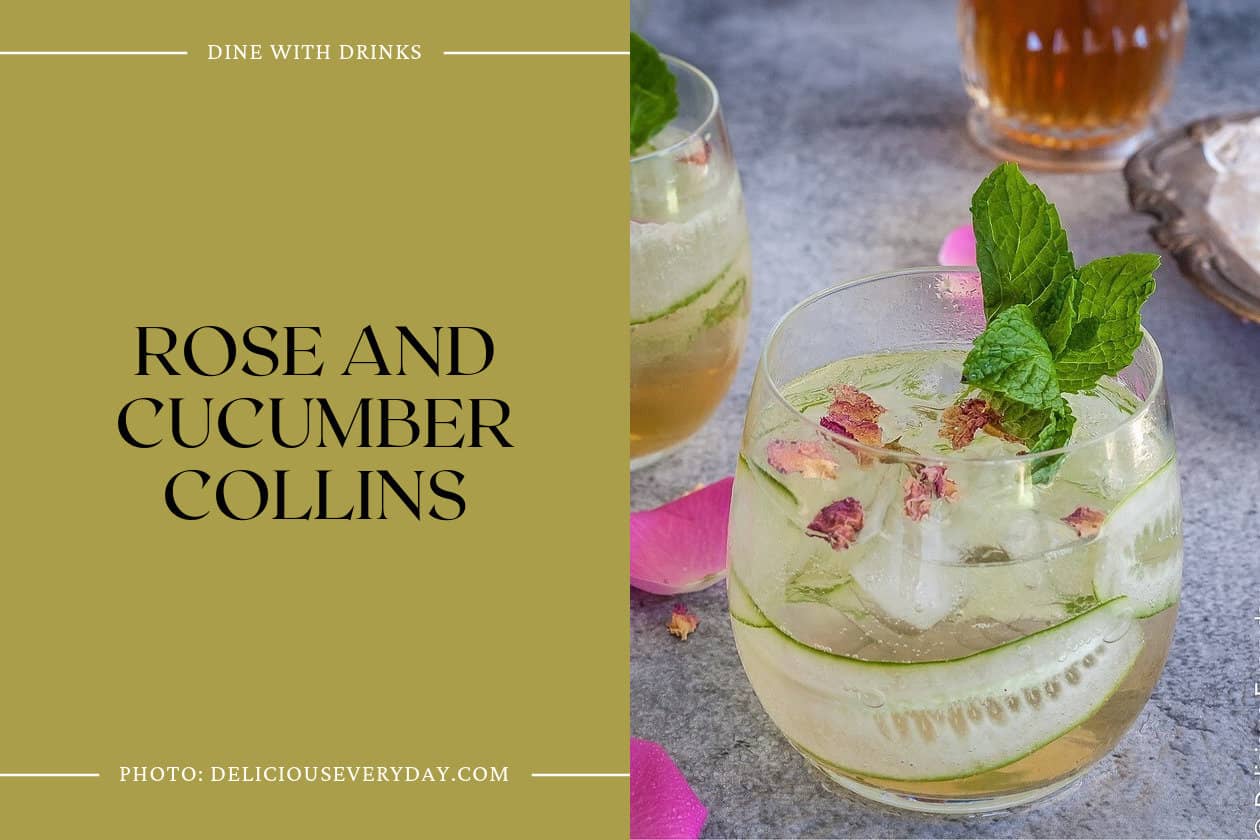 Rose And Cucumber Collins