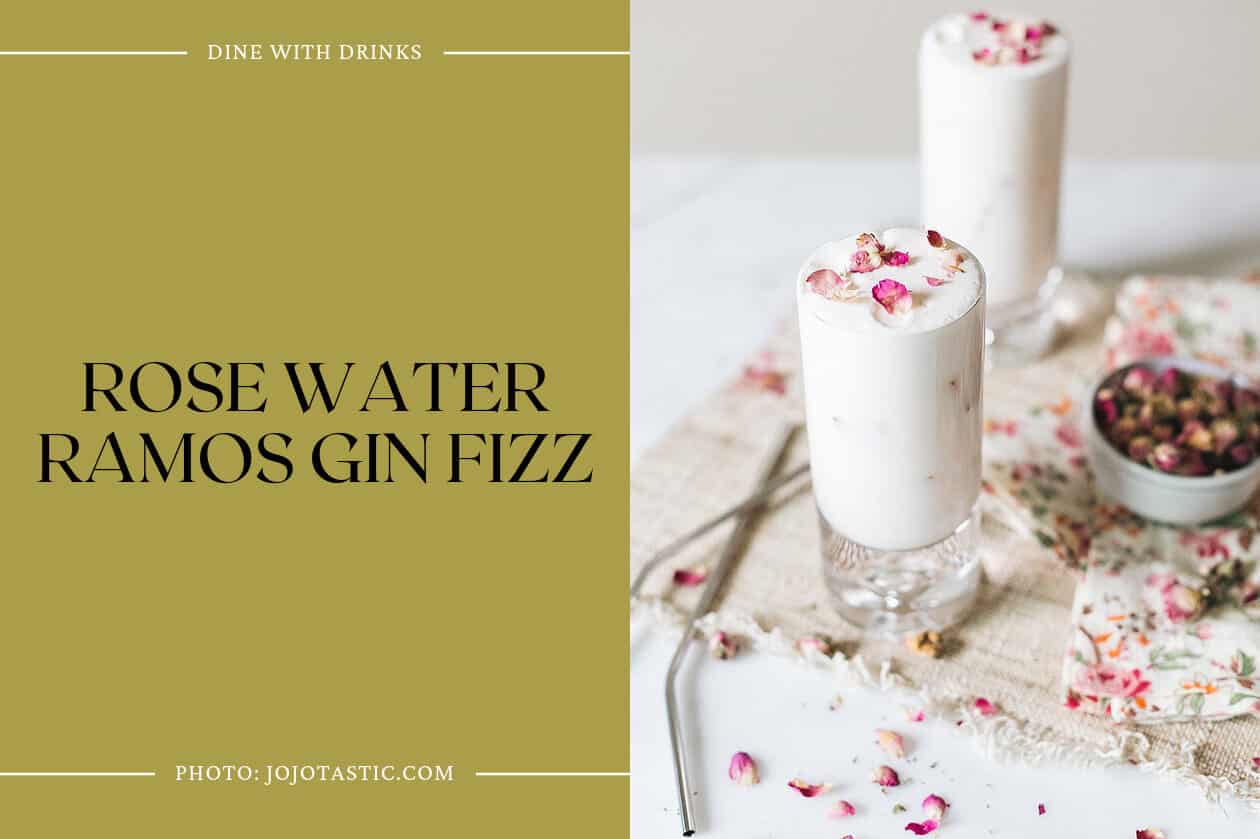 Rose Water Ramos Gin Fizz