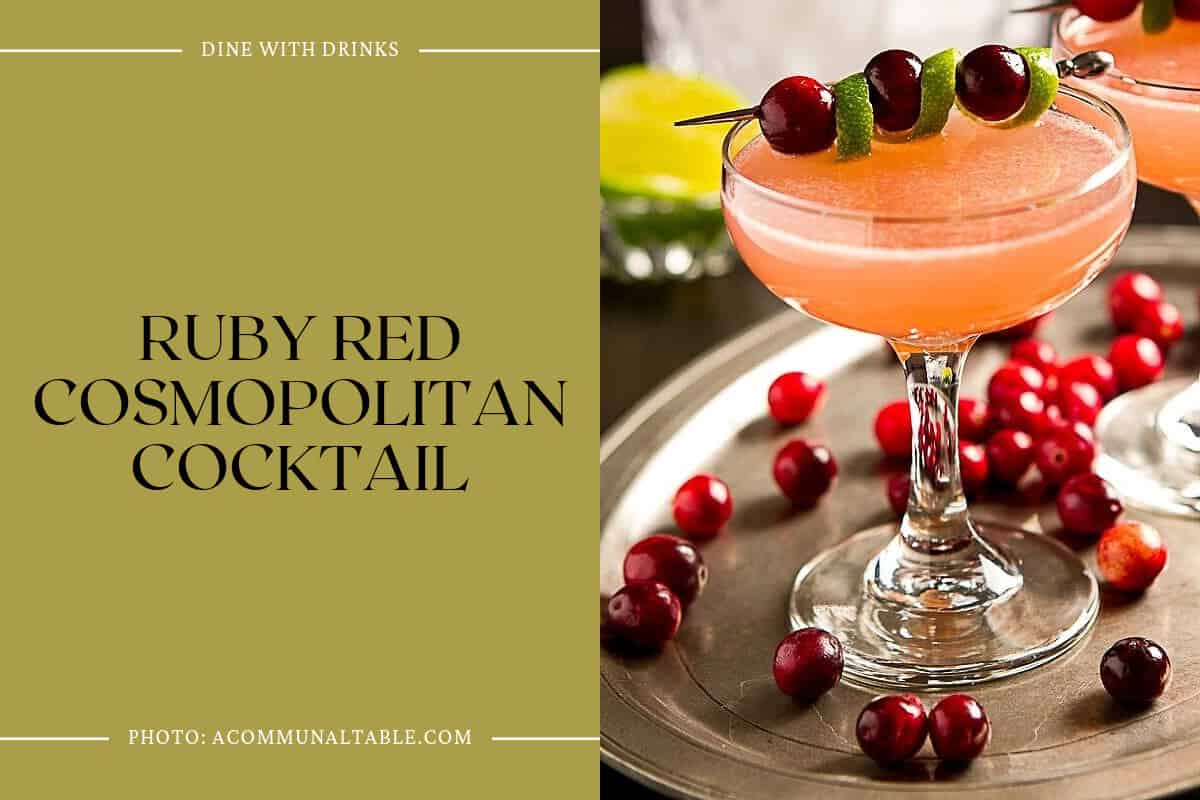 Ruby Red Cosmopolitan Cocktail