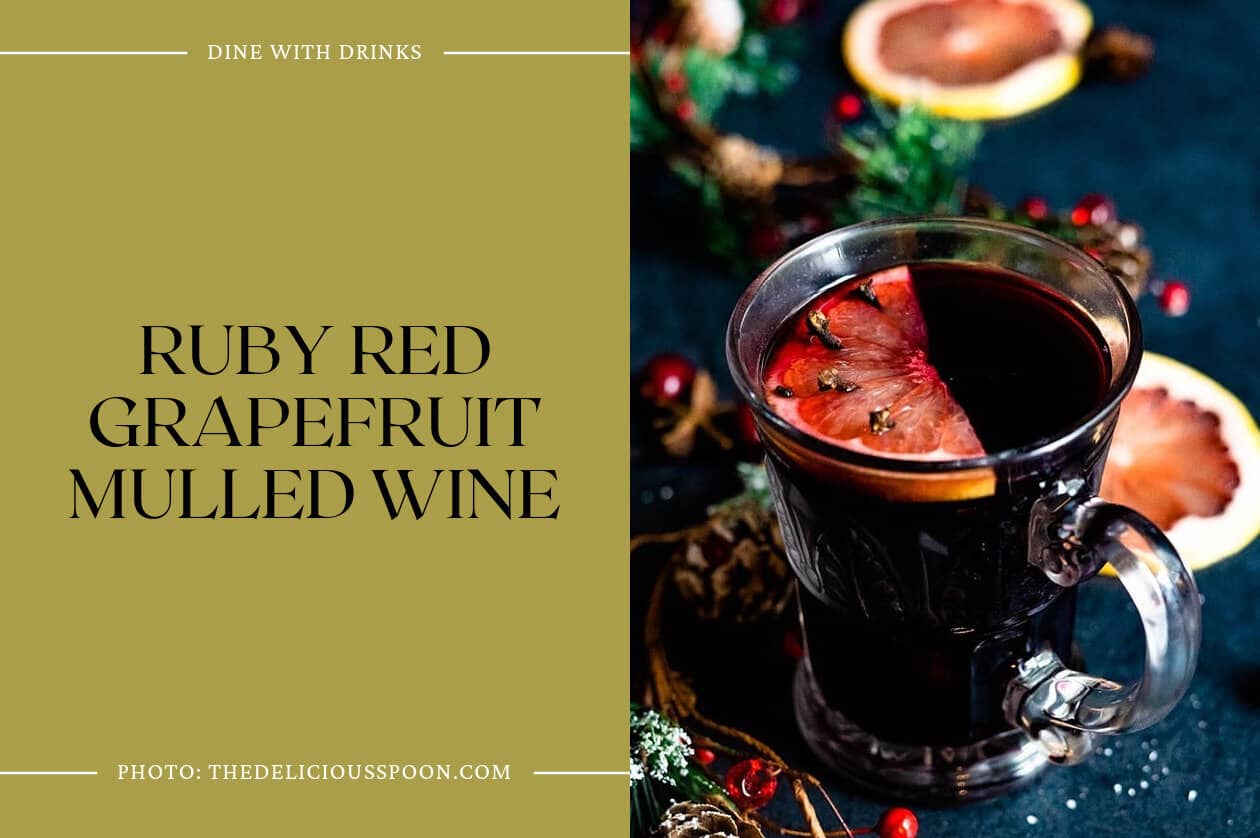 Ruby Red Grapefruit Mulled Wine
