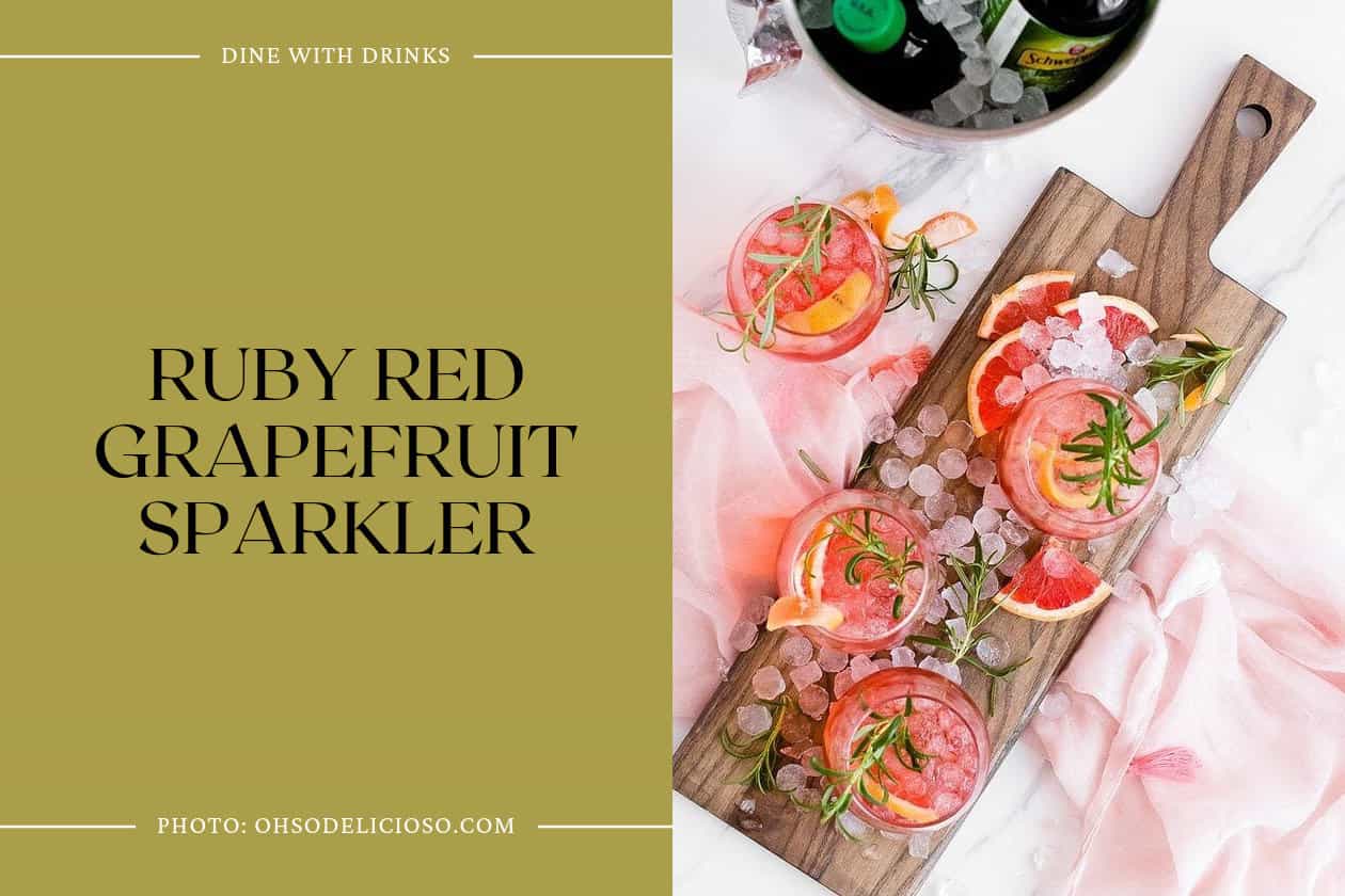 Ruby Red Grapefruit Sparkler