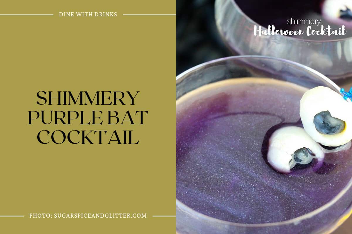 Shimmery Purple Bat Cocktail