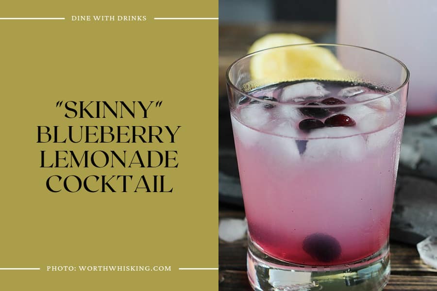 Skinny Blueberry Lemonade Cocktail