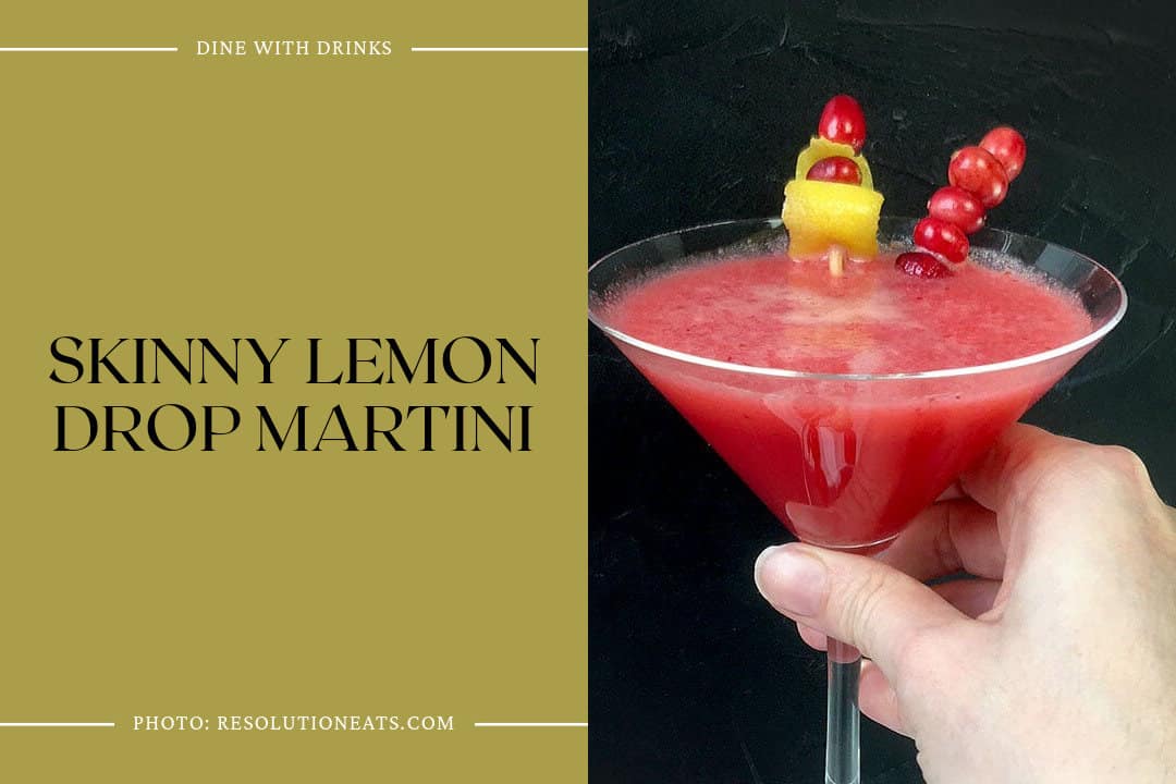 Skinny Lemon Drop Martini
