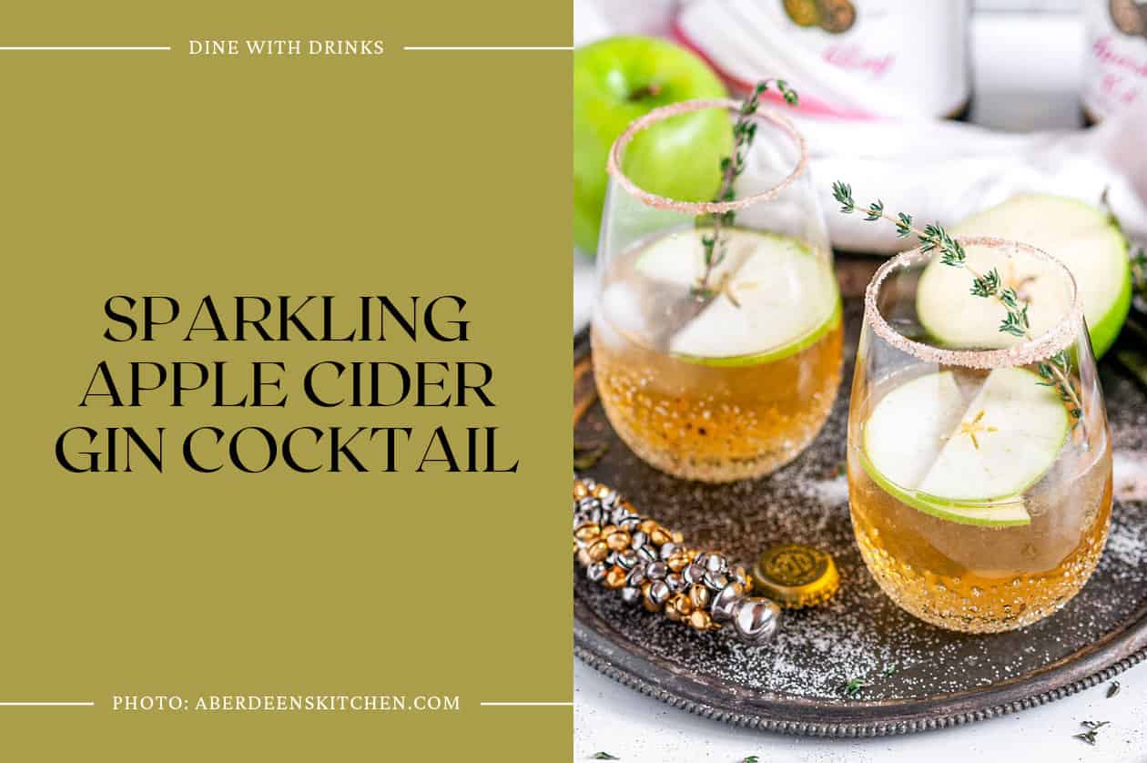 Sparkling Apple Cider Gin Cocktail