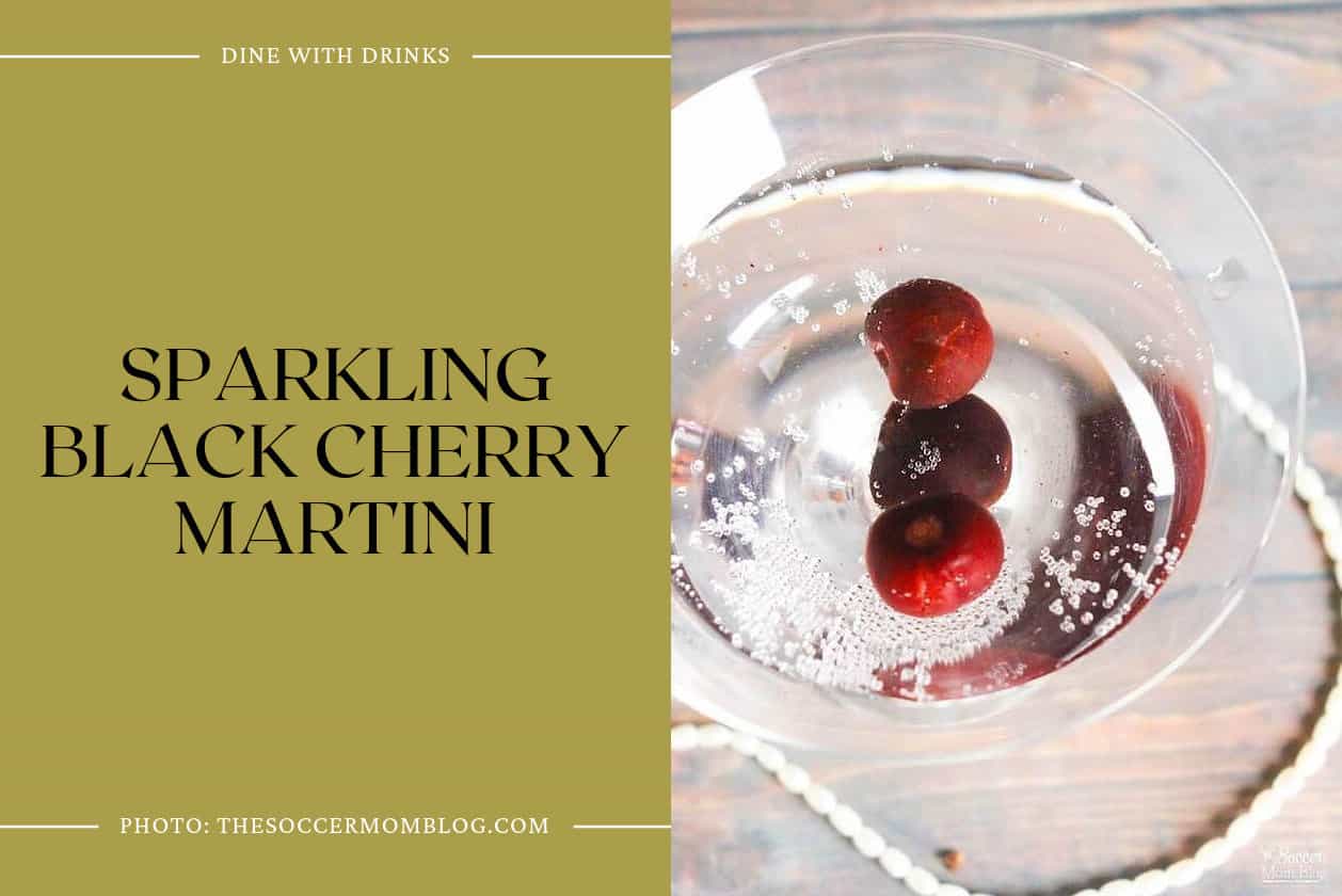 Sparkling Black Cherry Martini