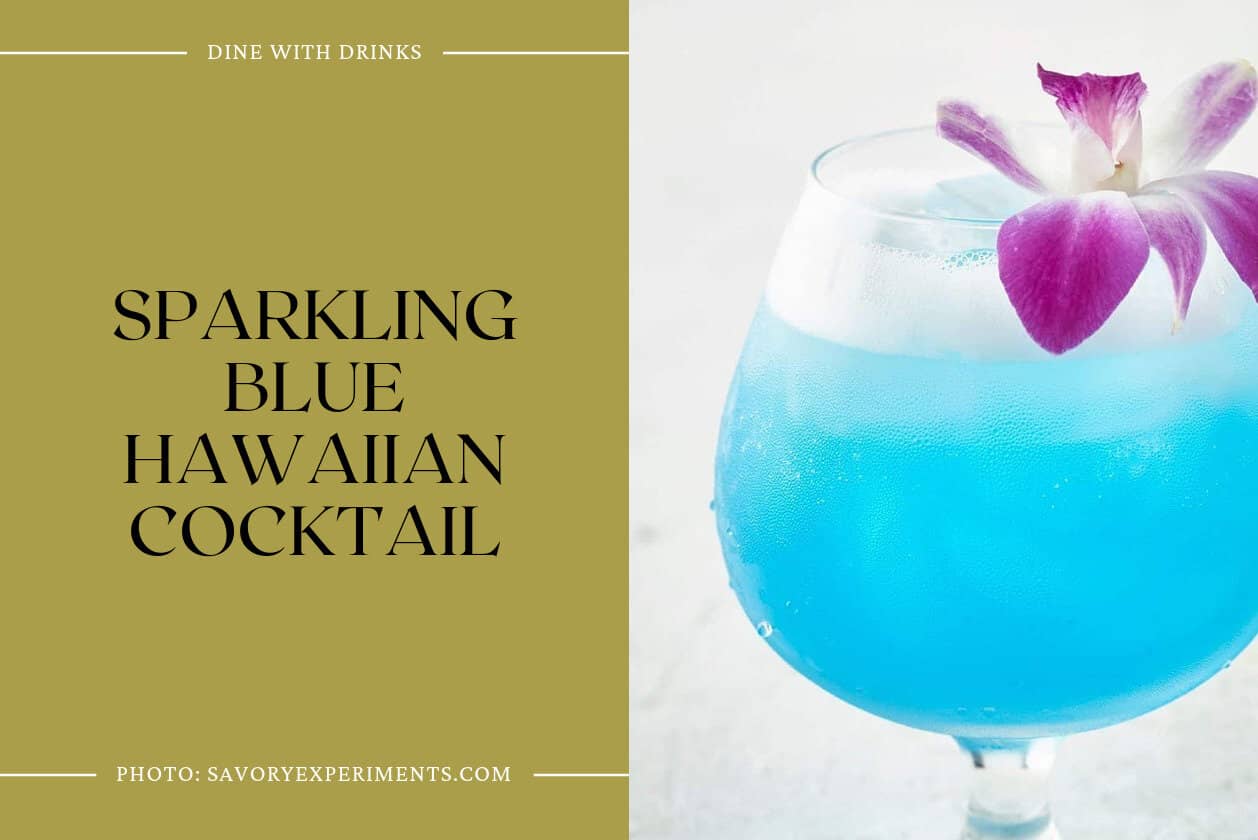 Sparkling Blue Hawaiian Cocktail