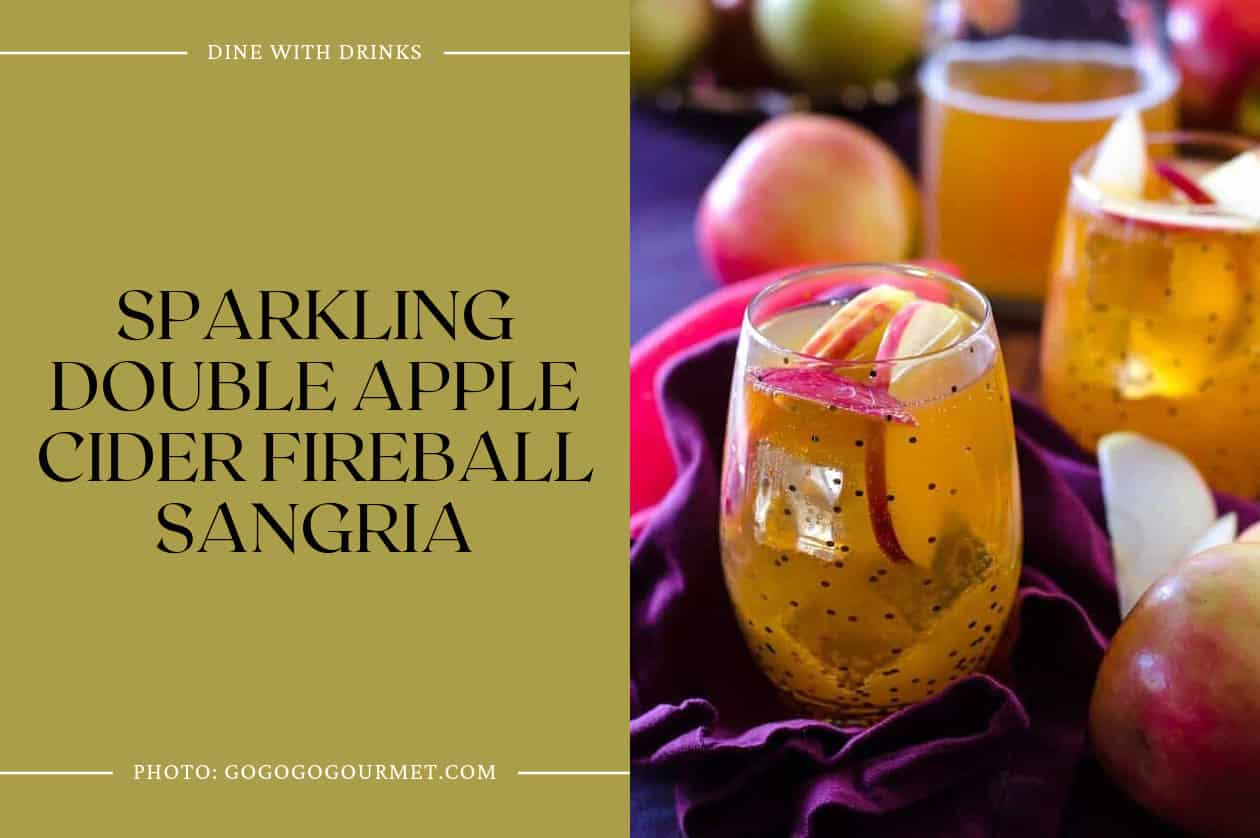 Sparkling Double Apple Cider Fireball Sangria