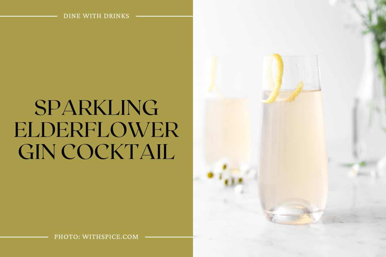 Sparkling Elderflower Gin Cocktail